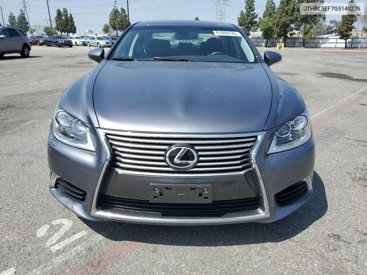 2016 Lexus Ls 460 VIN: JTHBL5EF7G5140276 Lot: 61060735