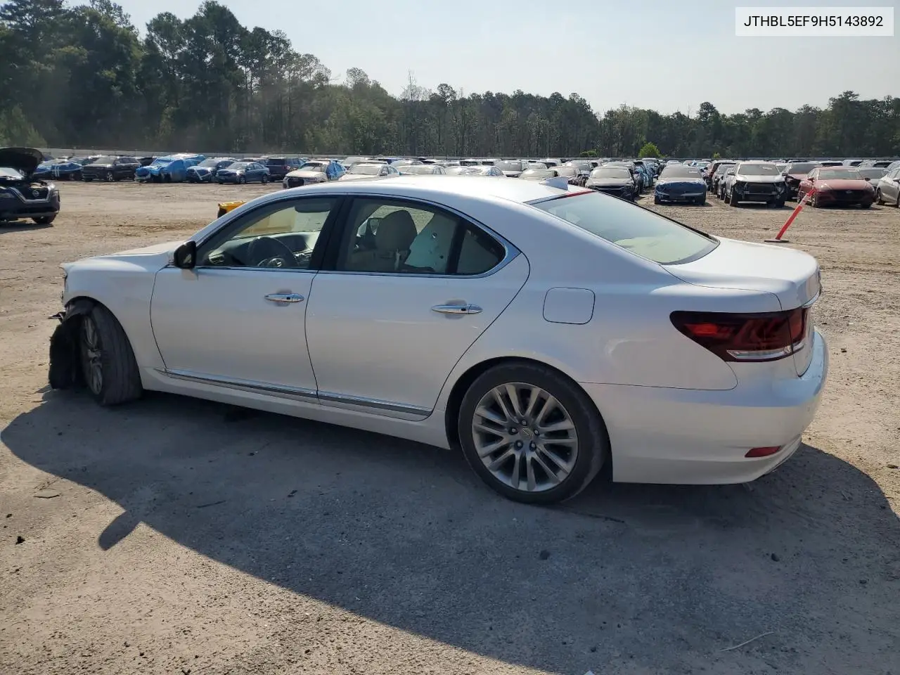 2017 Lexus Ls 460 VIN: JTHBL5EF9H5143892 Lot: 61906005