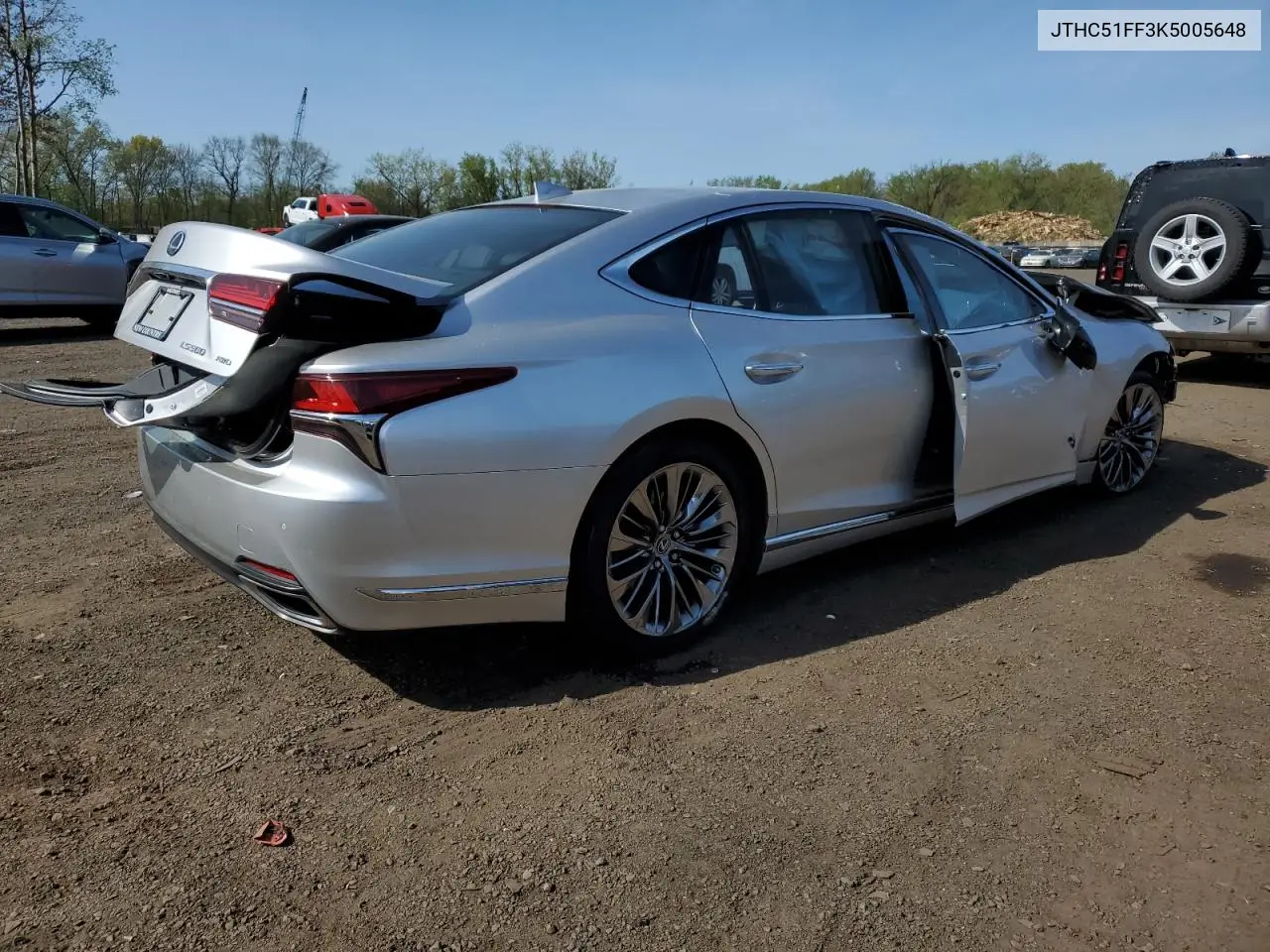 2019 Lexus Ls 500 Base VIN: JTHC51FF3K5005648 Lot: 55071615