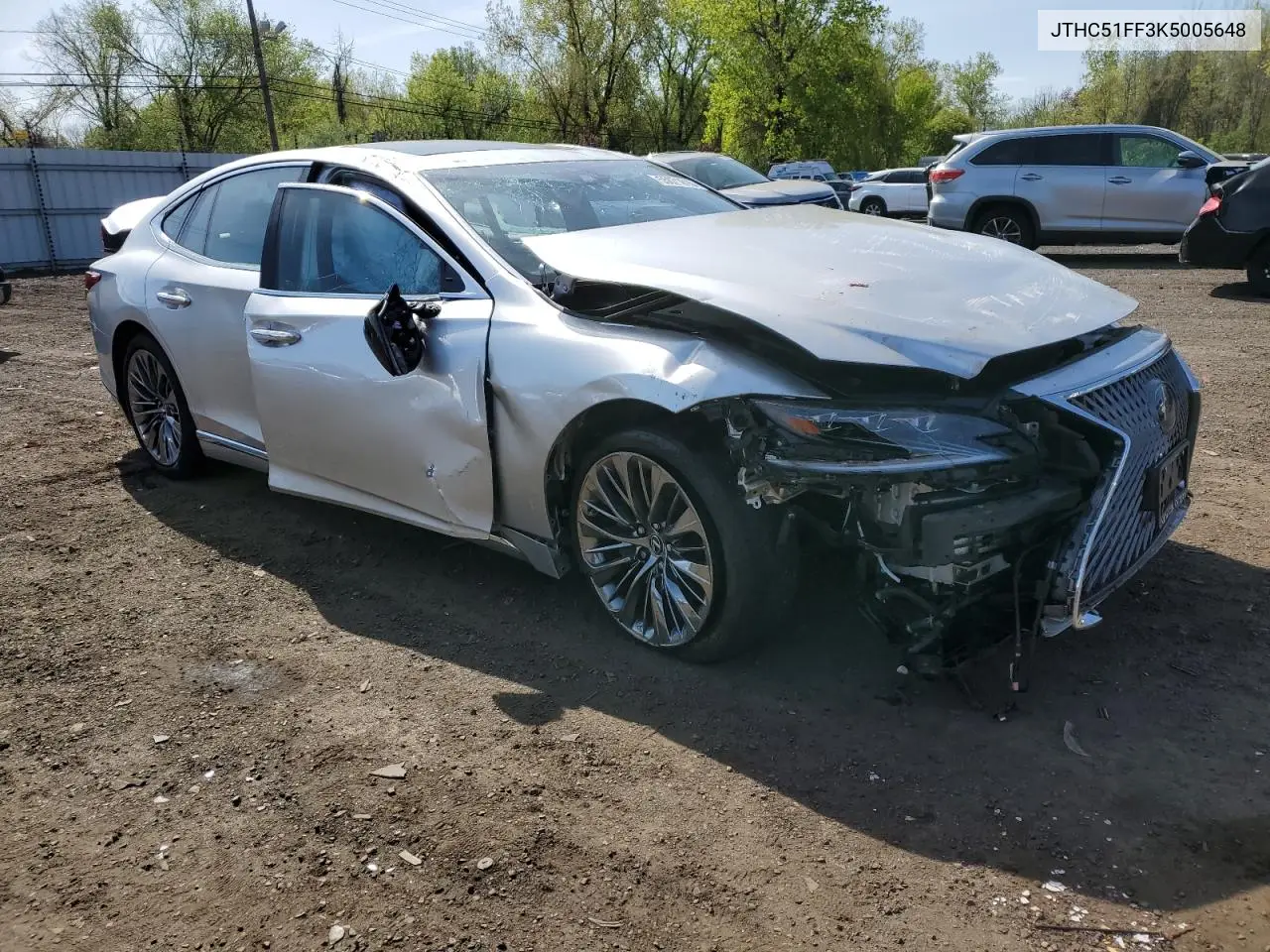 2019 Lexus Ls 500 Base VIN: JTHC51FF3K5005648 Lot: 55071615