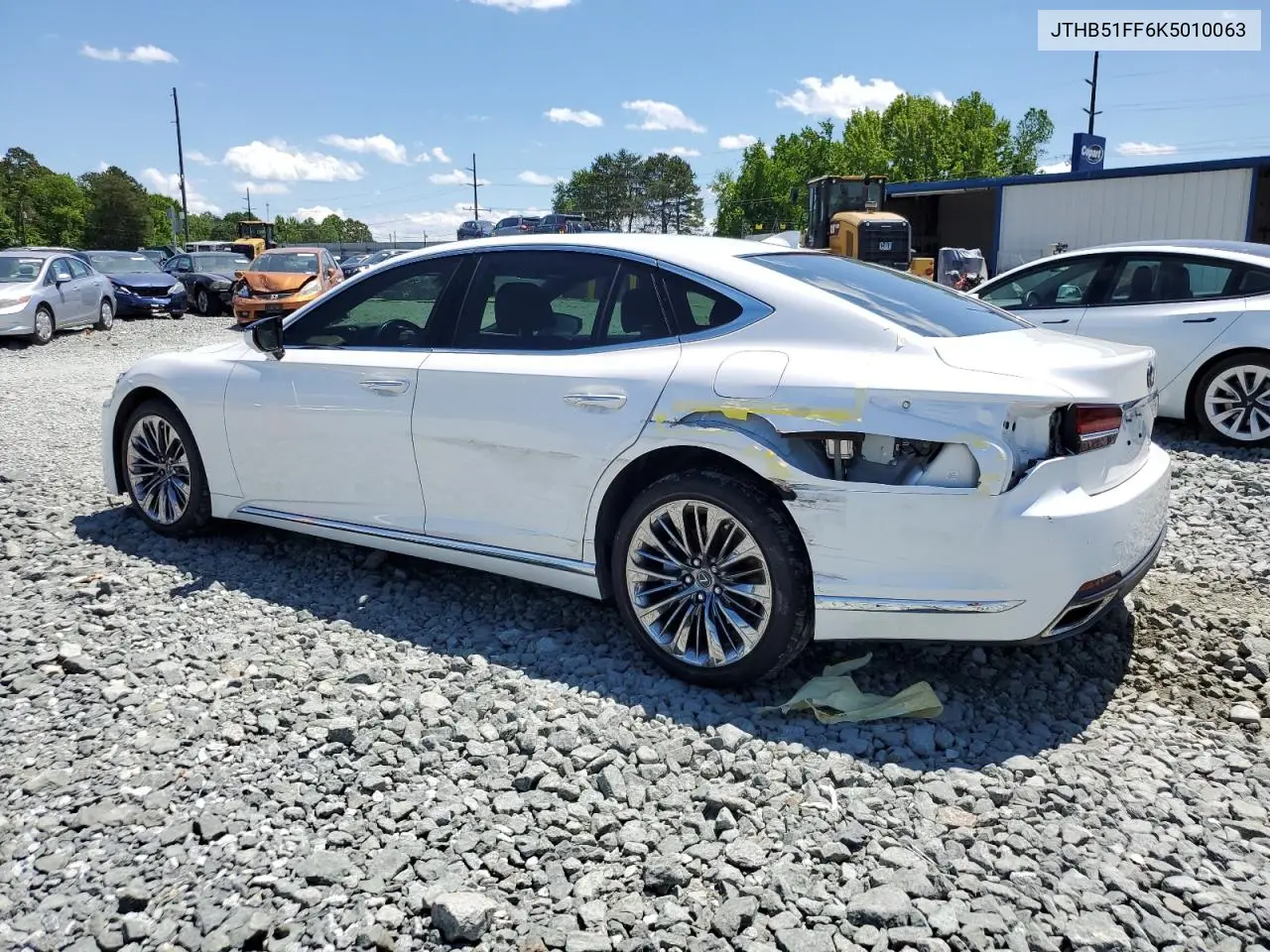 2019 Lexus Ls 500 Base VIN: JTHB51FF6K5010063 Lot: 55590395
