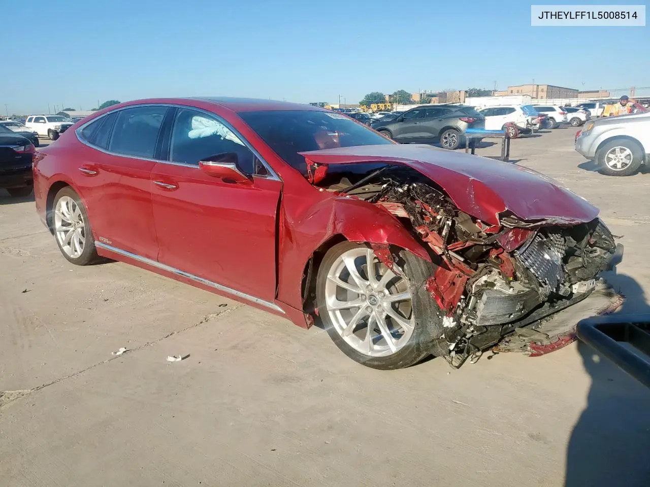 2020 Lexus Ls 500H VIN: JTHEYLFF1L5008514 Lot: 56605495