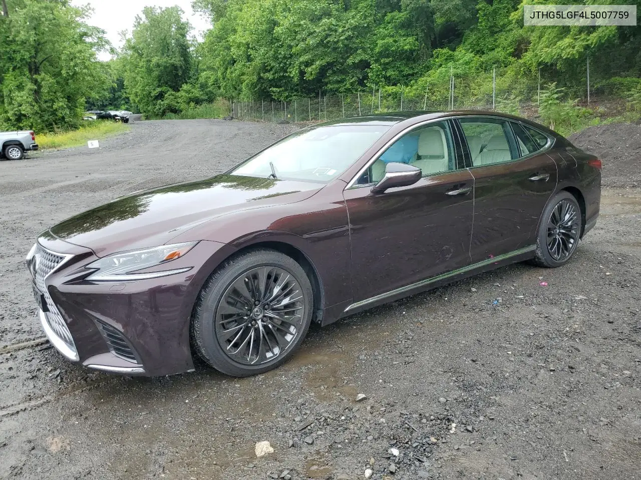 2020 Lexus Ls 500 Base VIN: JTHG5LGF4L5007759 Lot: 60330885