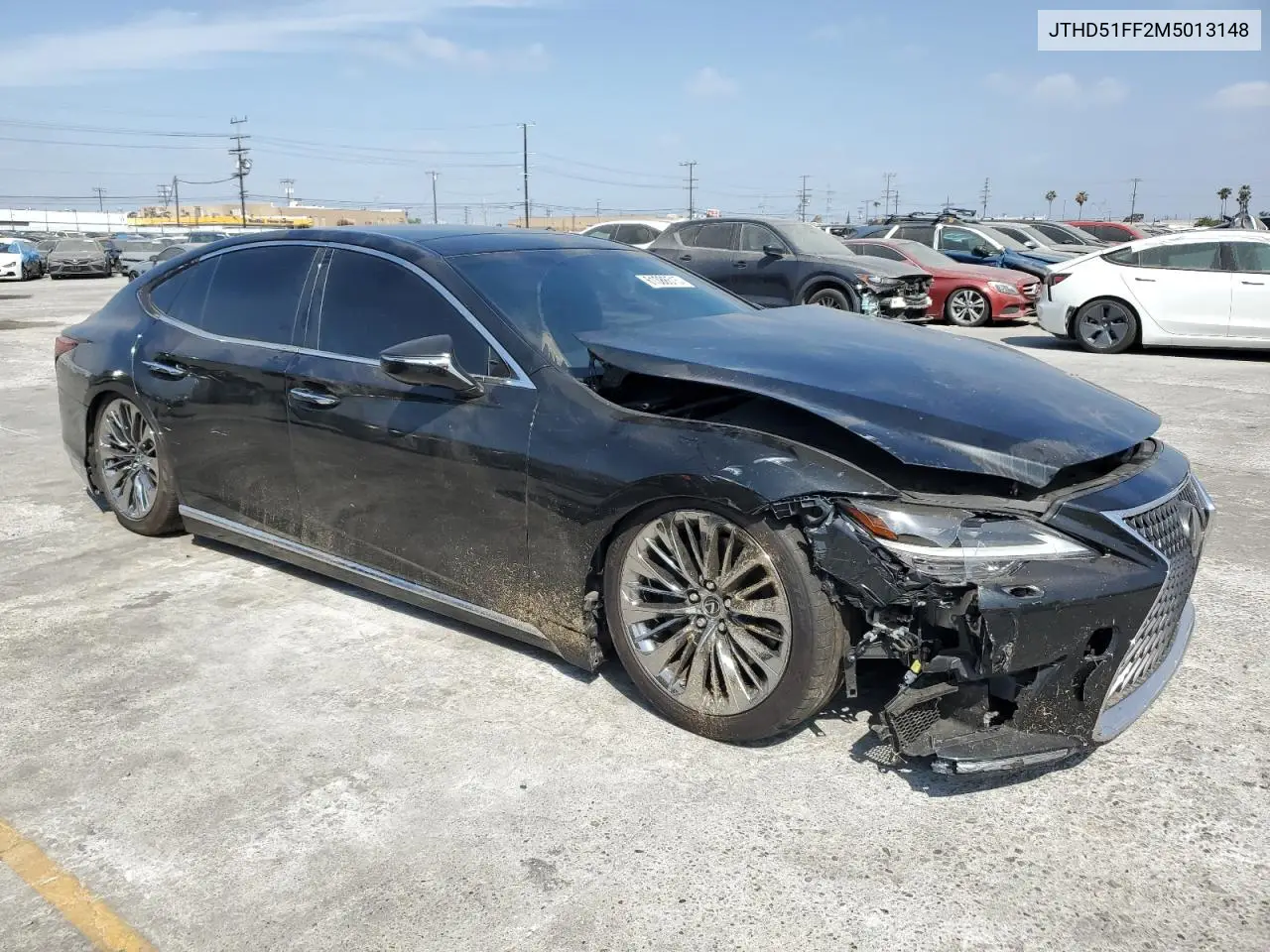 2021 Lexus Ls 500 Base VIN: JTHD51FF2M5013148 Lot: 61388515