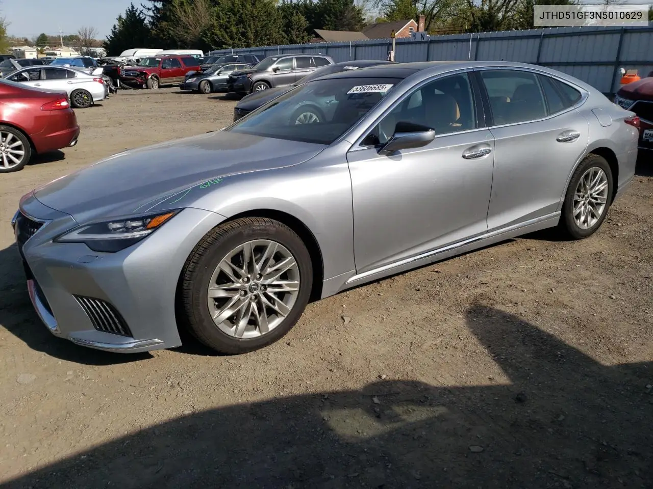 2022 Lexus Ls 500 Base VIN: JTHD51GF3N5010629 Lot: 53606685