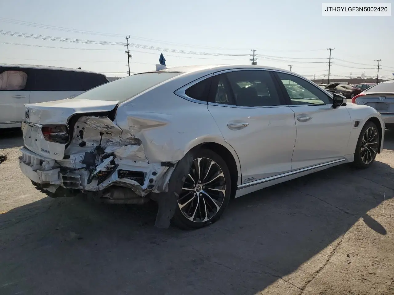 2022 Lexus Ls 500H VIN: JTHGYLGF3N5002420 Lot: 62604075