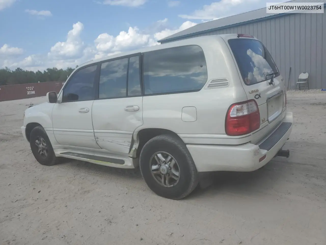 1998 Lexus Lx 470 VIN: JT6HT00W1W0023754 Lot: 55124585