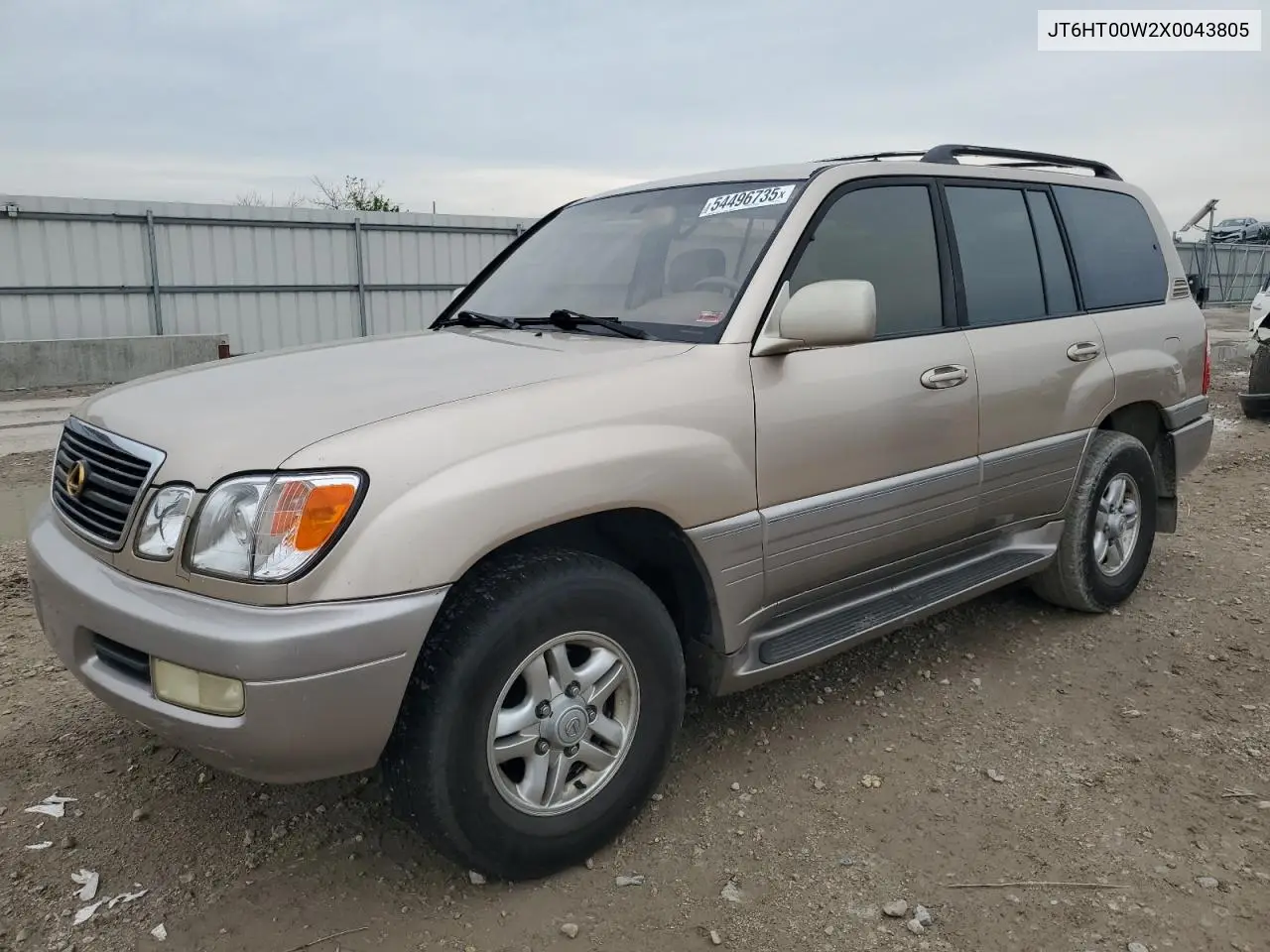 1999 Lexus Lx 470 VIN: JT6HT00W2X0043805 Lot: 54496735