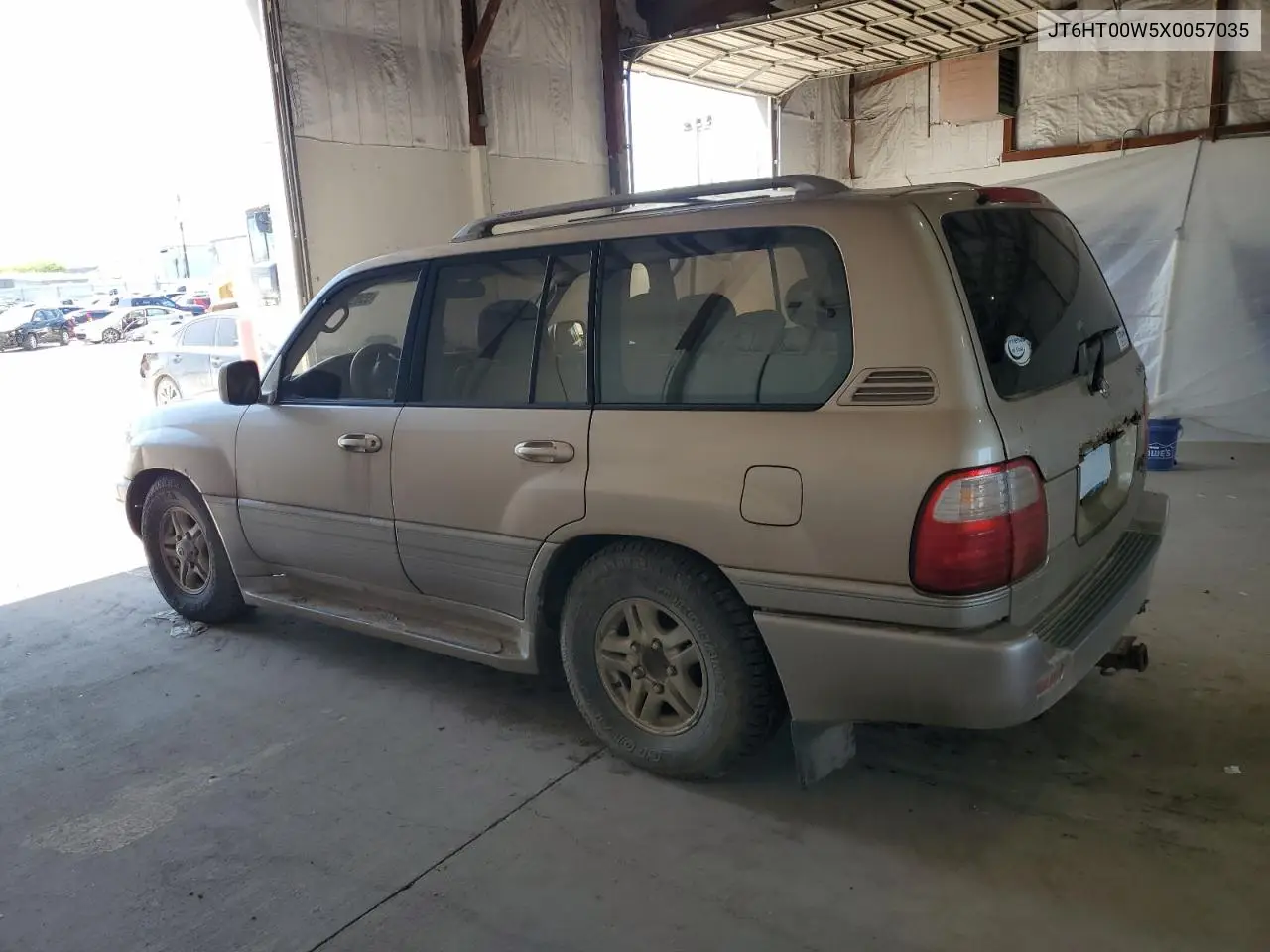 1999 Lexus Lx 470 VIN: JT6HT00W5X0057035 Lot: 55536795
