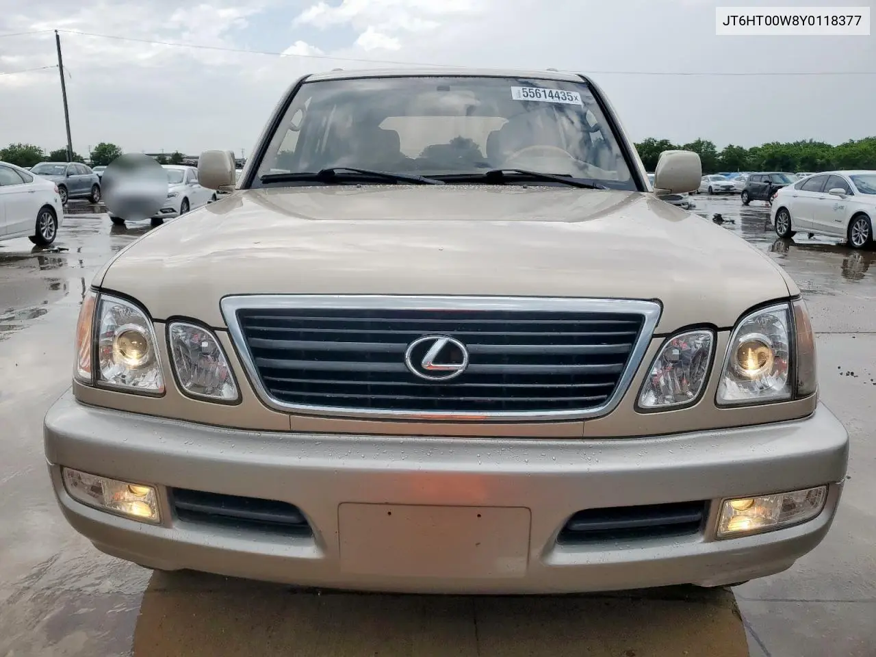2000 Lexus Lx 470 VIN: JT6HT00W8Y0118377 Lot: 55614435