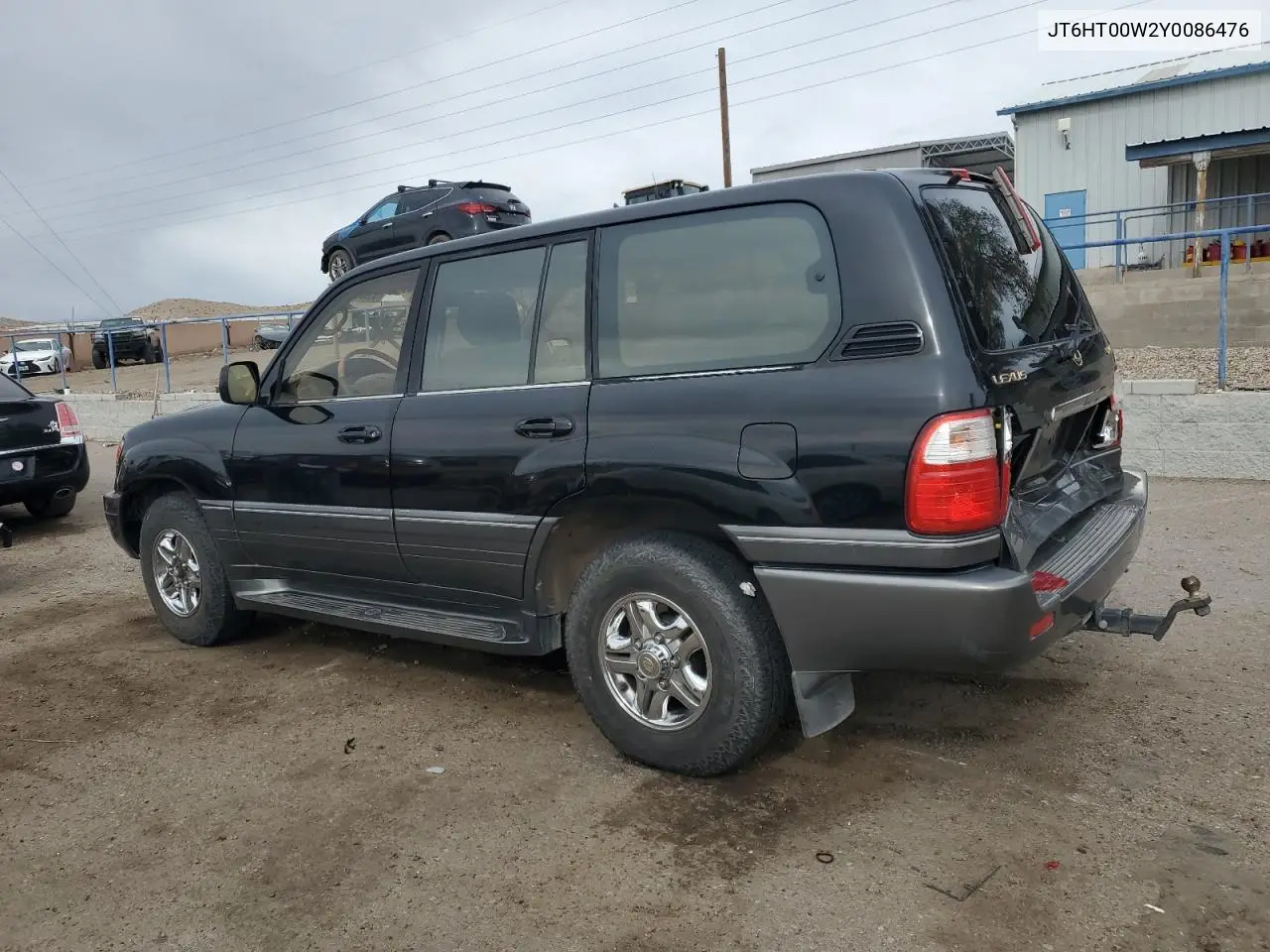 2000 Lexus Lx 470 VIN: JT6HT00W2Y0086476 Lot: 55988185