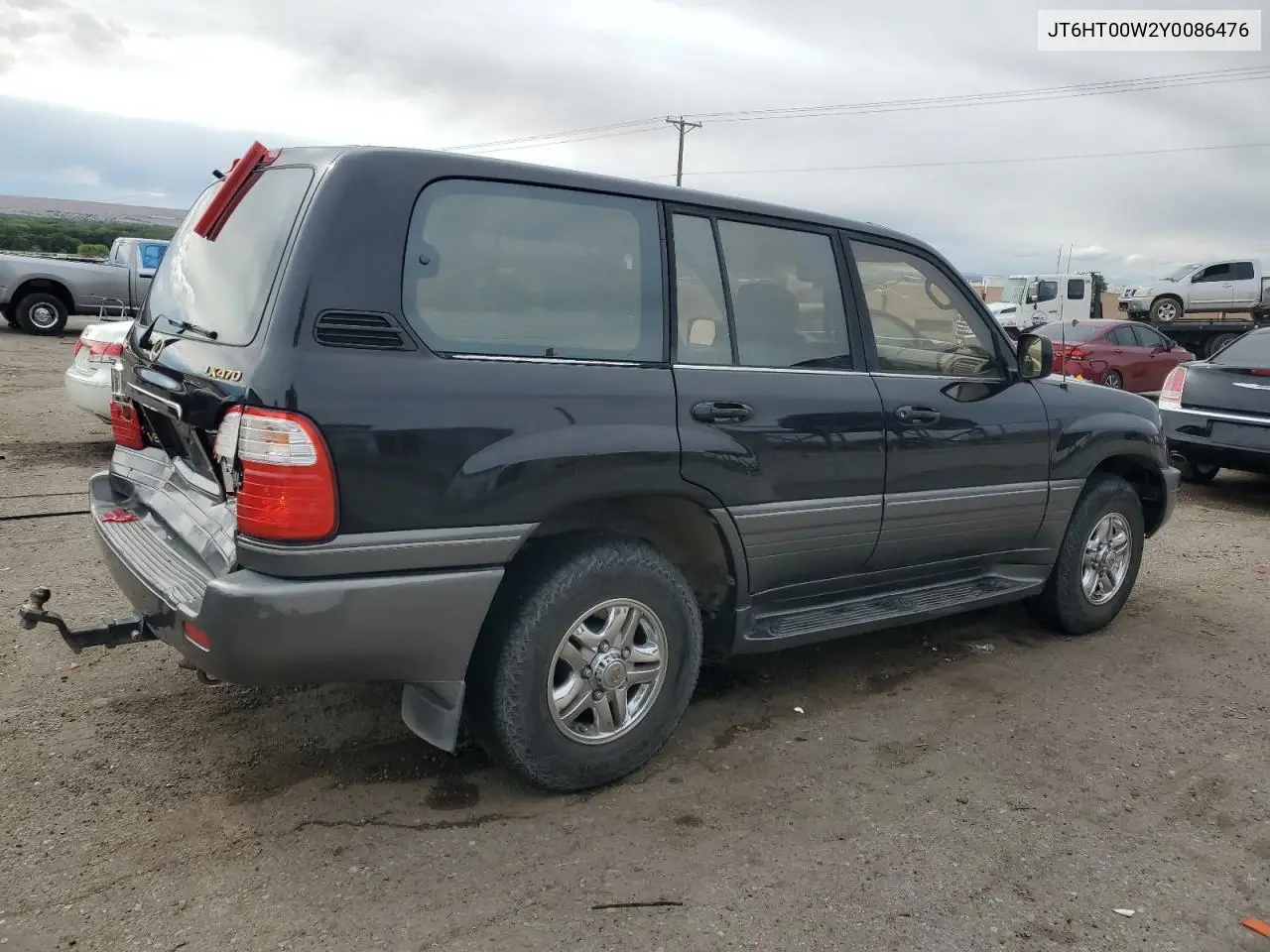 2000 Lexus Lx 470 VIN: JT6HT00W2Y0086476 Lot: 55988185