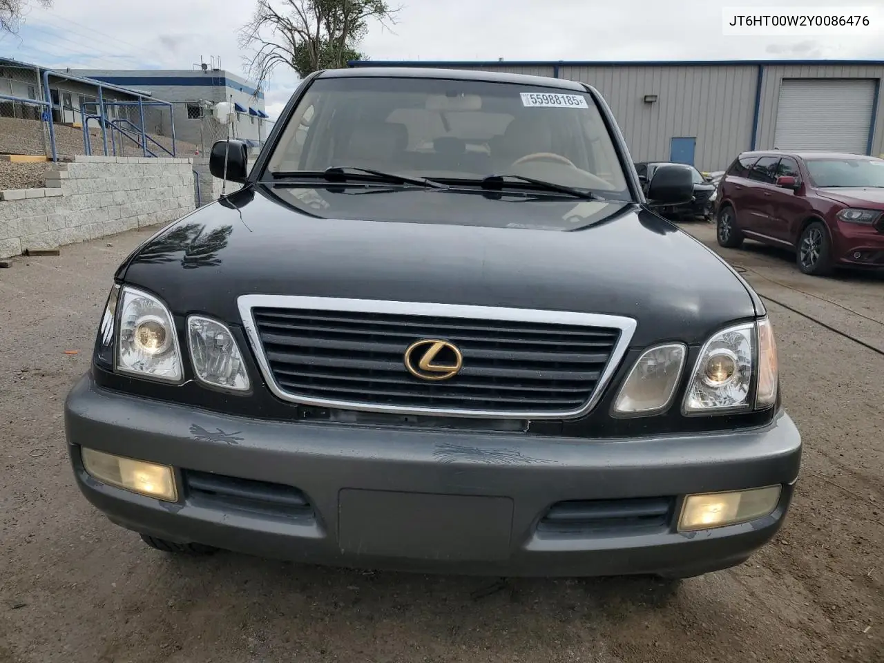 2000 Lexus Lx 470 VIN: JT6HT00W2Y0086476 Lot: 55988185