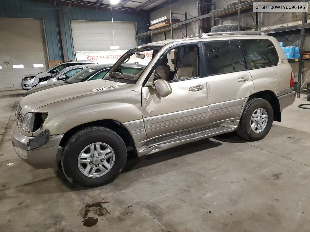 2000 Lexus Lx 470 VIN: JT6HT00W1Y0096495 Lot: 56745605