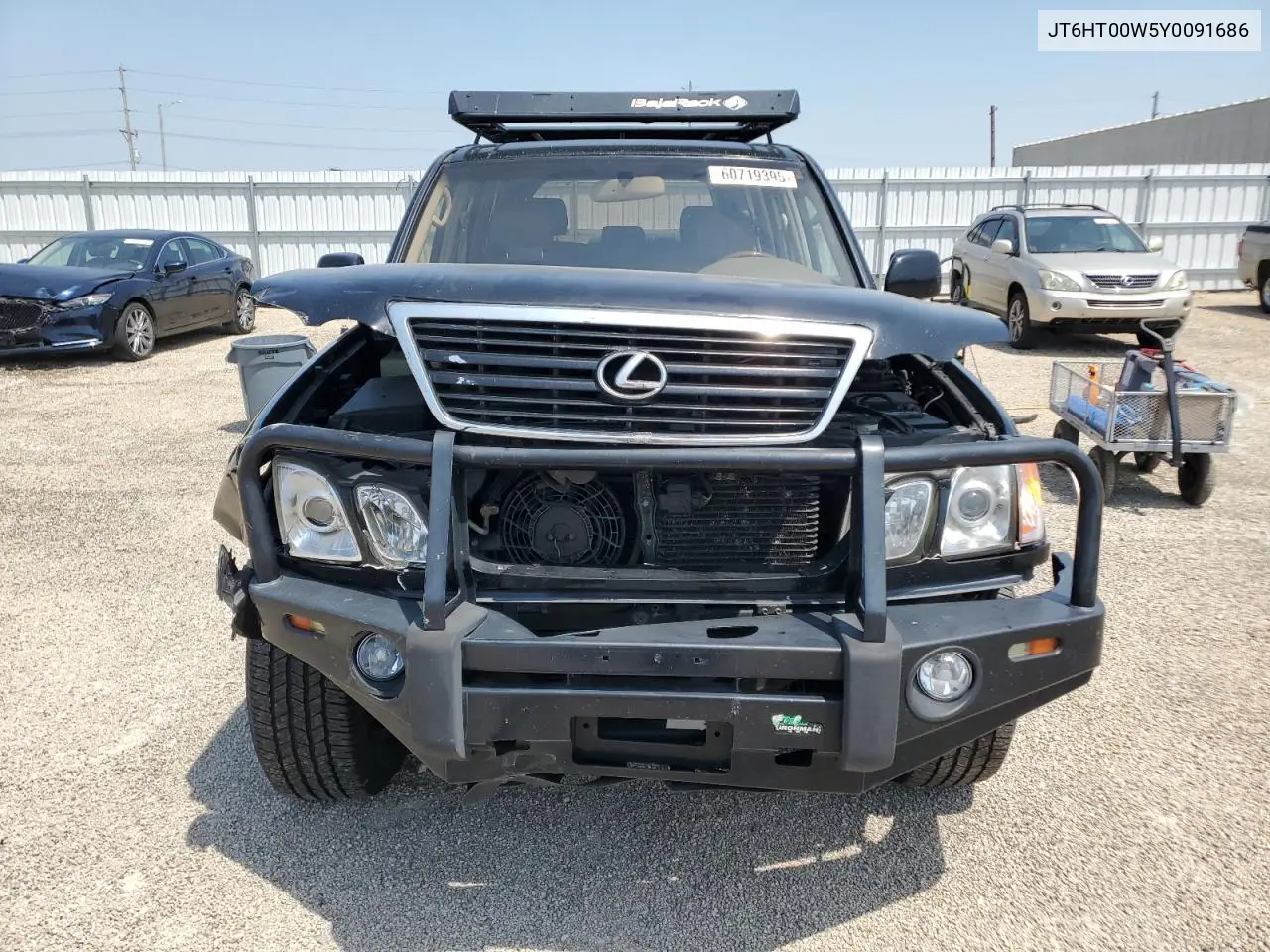 2000 Lexus Lx 470 VIN: JT6HT00W5Y0091686 Lot: 61405395
