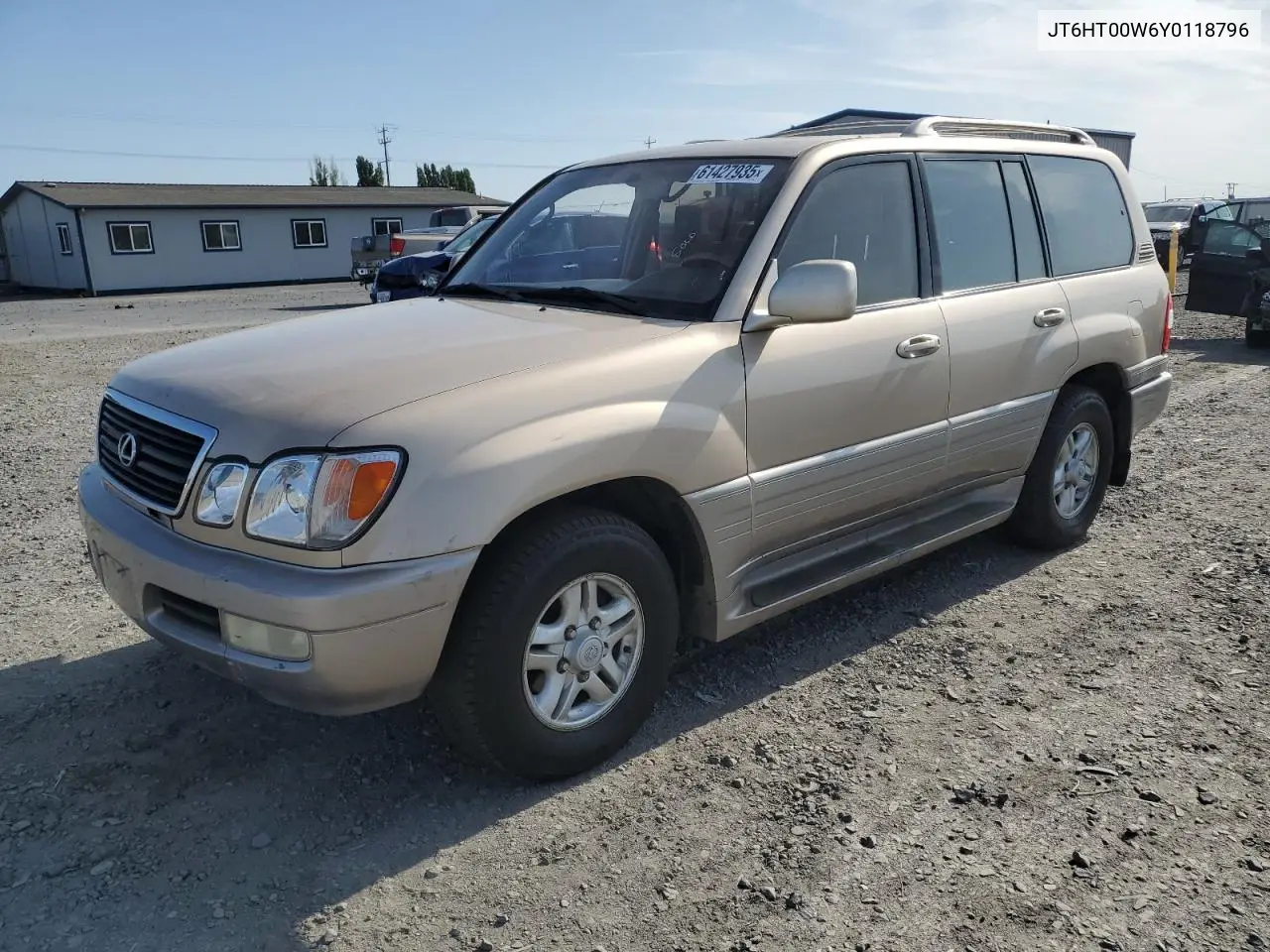2000 Lexus Lx 470 VIN: JT6HT00W6Y0118796 Lot: 61427935