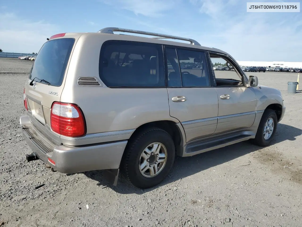 2000 Lexus Lx 470 VIN: JT6HT00W6Y0118796 Lot: 61427935