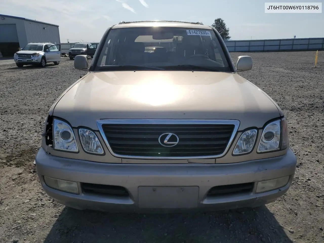 2000 Lexus Lx 470 VIN: JT6HT00W6Y0118796 Lot: 61427935