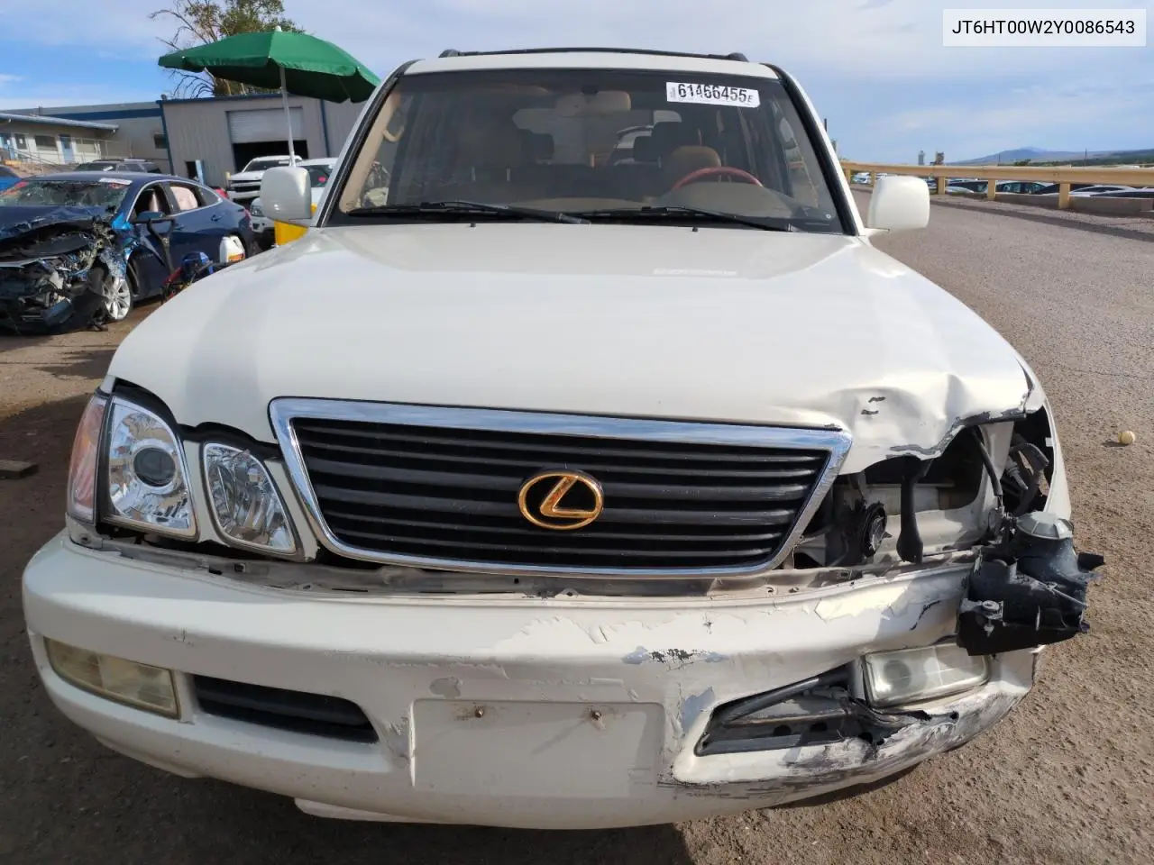 2000 Lexus Lx 470 VIN: JT6HT00W2Y0086543 Lot: 61466455