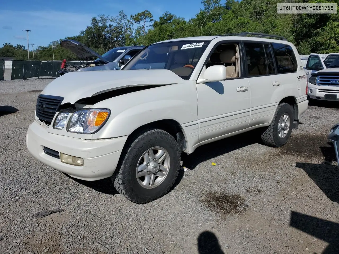 2000 Lexus Lx 470 VIN: JT6HT00W1Y0081768 Lot: 61495005