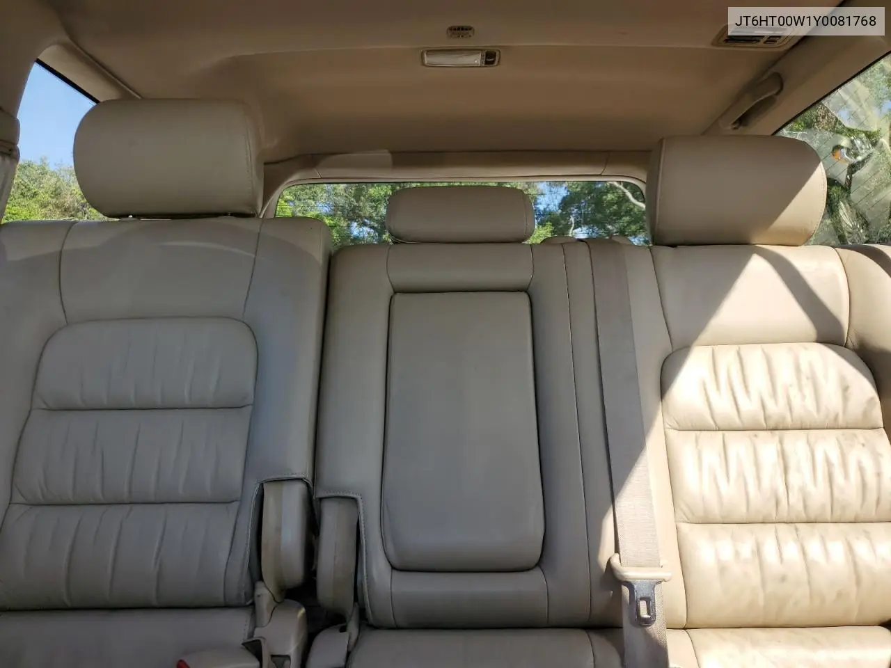 2000 Lexus Lx 470 VIN: JT6HT00W1Y0081768 Lot: 61495005