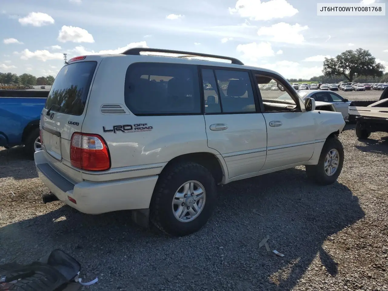 2000 Lexus Lx 470 VIN: JT6HT00W1Y0081768 Lot: 61495005