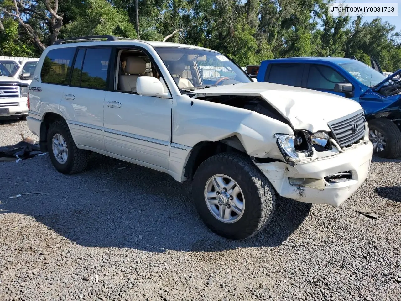 2000 Lexus Lx 470 VIN: JT6HT00W1Y0081768 Lot: 61495005