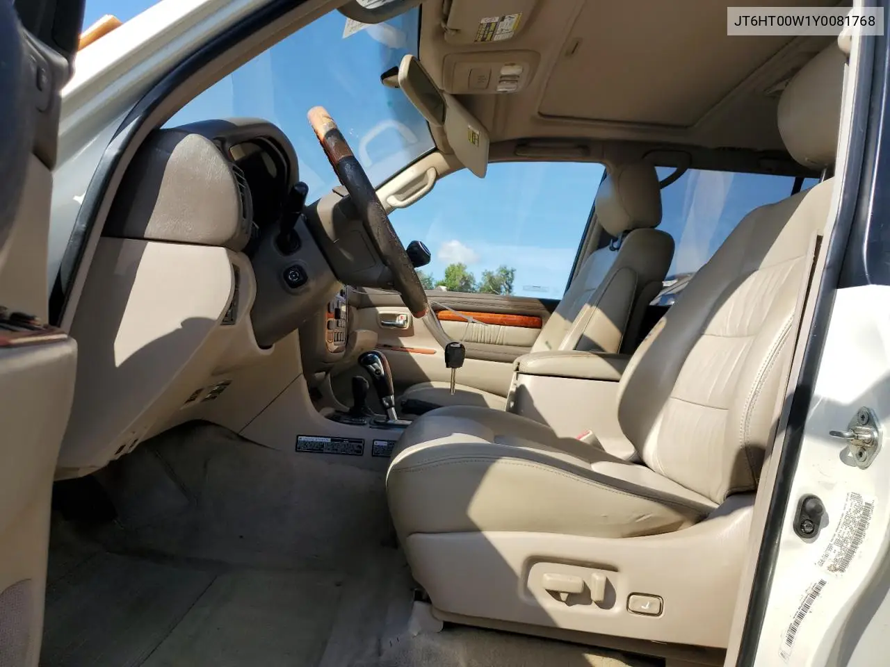 2000 Lexus Lx 470 VIN: JT6HT00W1Y0081768 Lot: 61495005