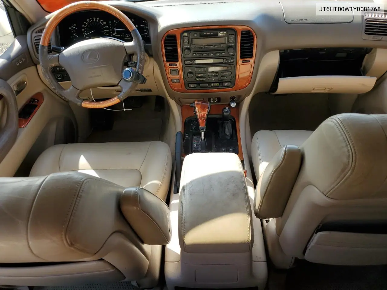 2000 Lexus Lx 470 VIN: JT6HT00W1Y0081768 Lot: 61495005