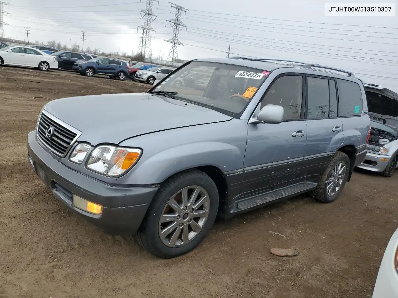 2001 Lexus Lx 470 VIN: JTJHT00W513510307 Lot: 52266935