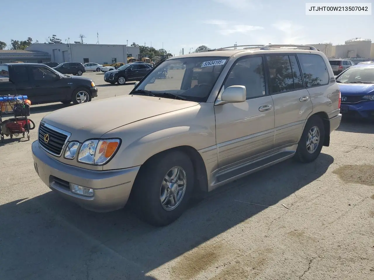 2001 Lexus Lx 470 VIN: JTJHT00W213507042 Lot: 52634195