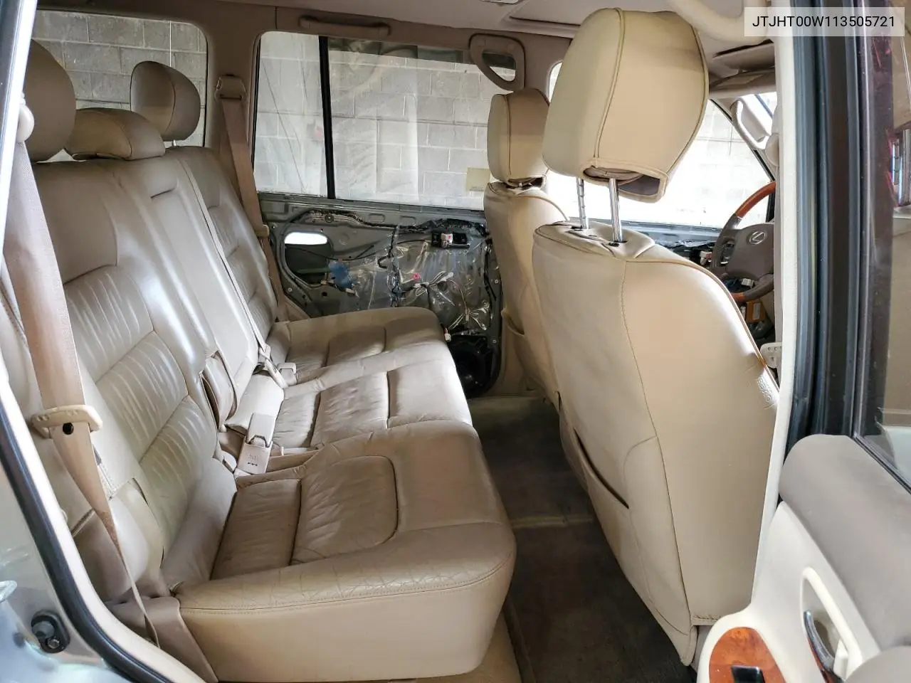 2001 Lexus Lx 470 VIN: JTJHT00W113505721 Lot: 56463665