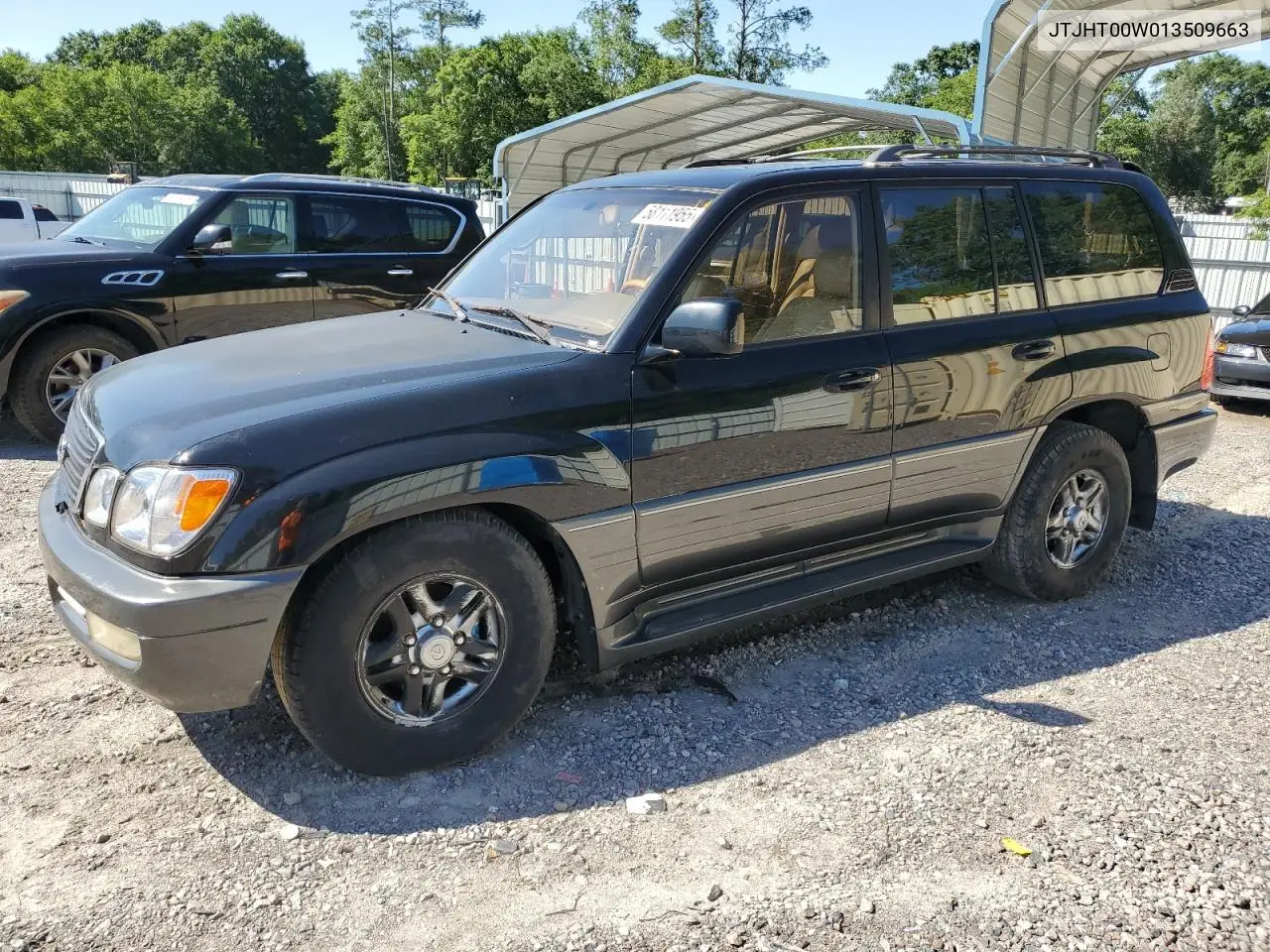 2001 Lexus Lx 470 VIN: JTJHT00W013509663 Lot: 58111955