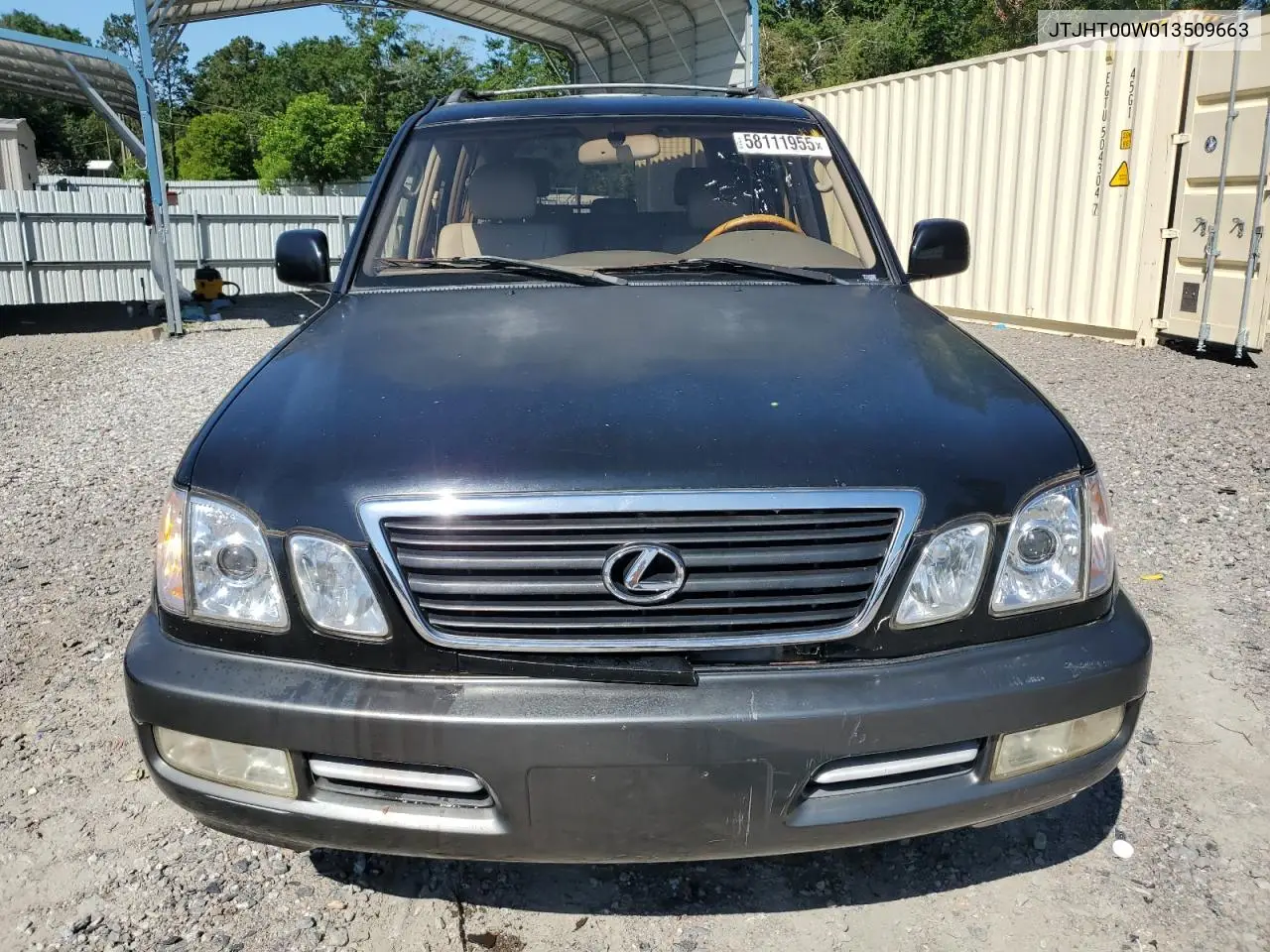 2001 Lexus Lx 470 VIN: JTJHT00W013509663 Lot: 58111955