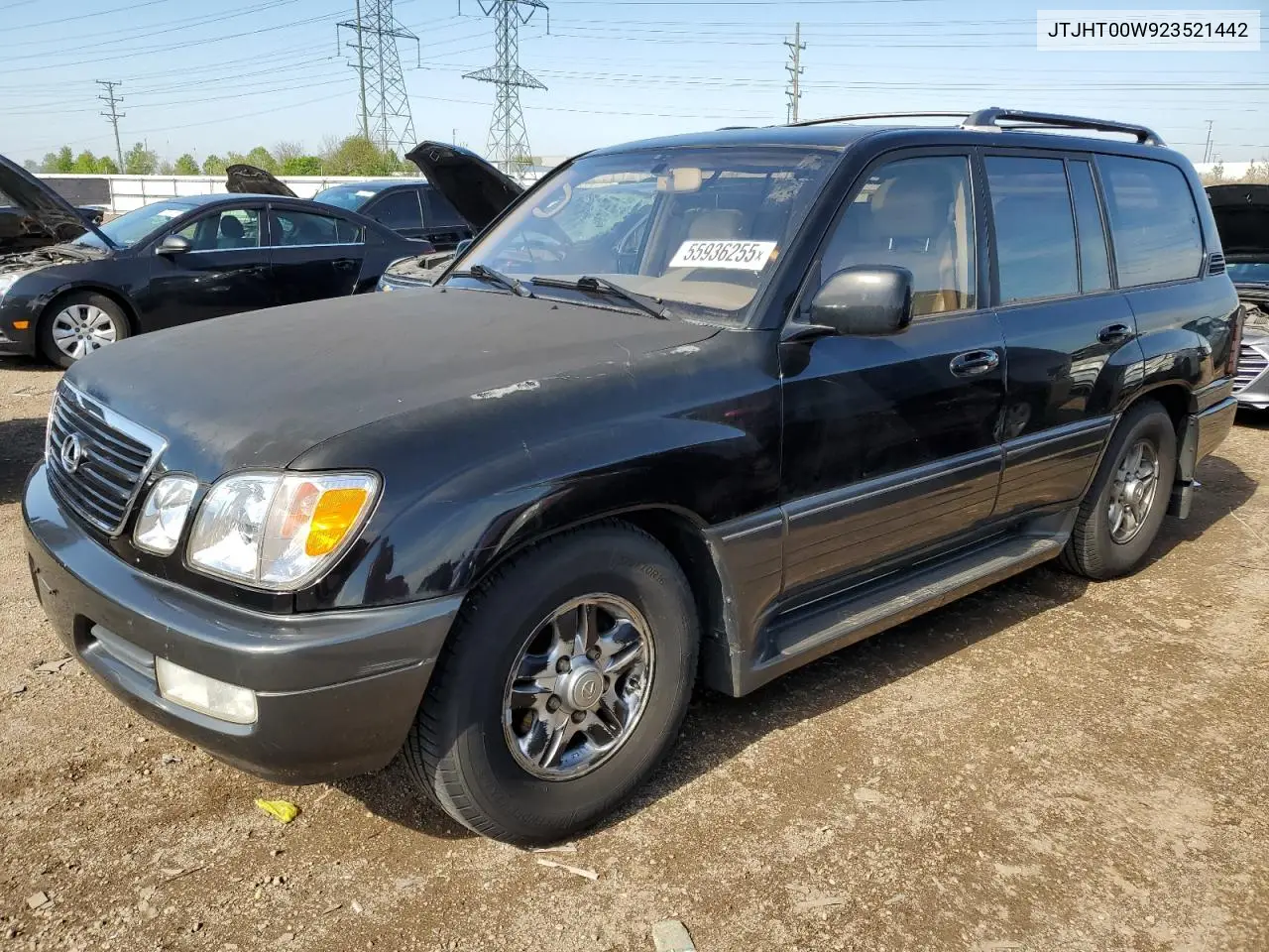 2002 Lexus Lx 470 VIN: JTJHT00W923521442 Lot: 55936255