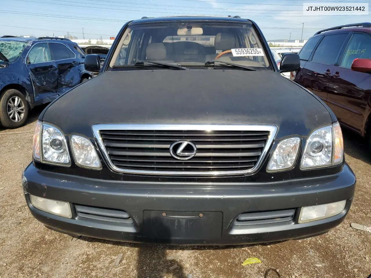 2002 Lexus Lx 470 VIN: JTJHT00W923521442 Lot: 55936255