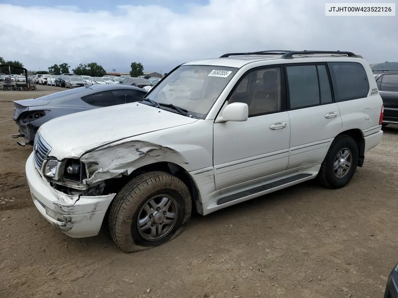 2002 Lexus Lx 470 VIN: JTJHT00W423522126 Lot: 56582855