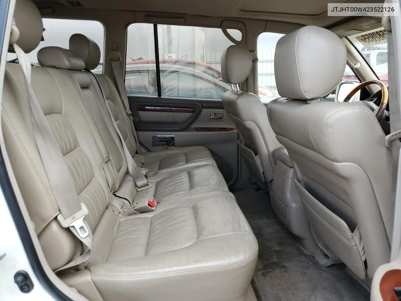 2002 Lexus Lx 470 VIN: JTJHT00W423522126 Lot: 56582855