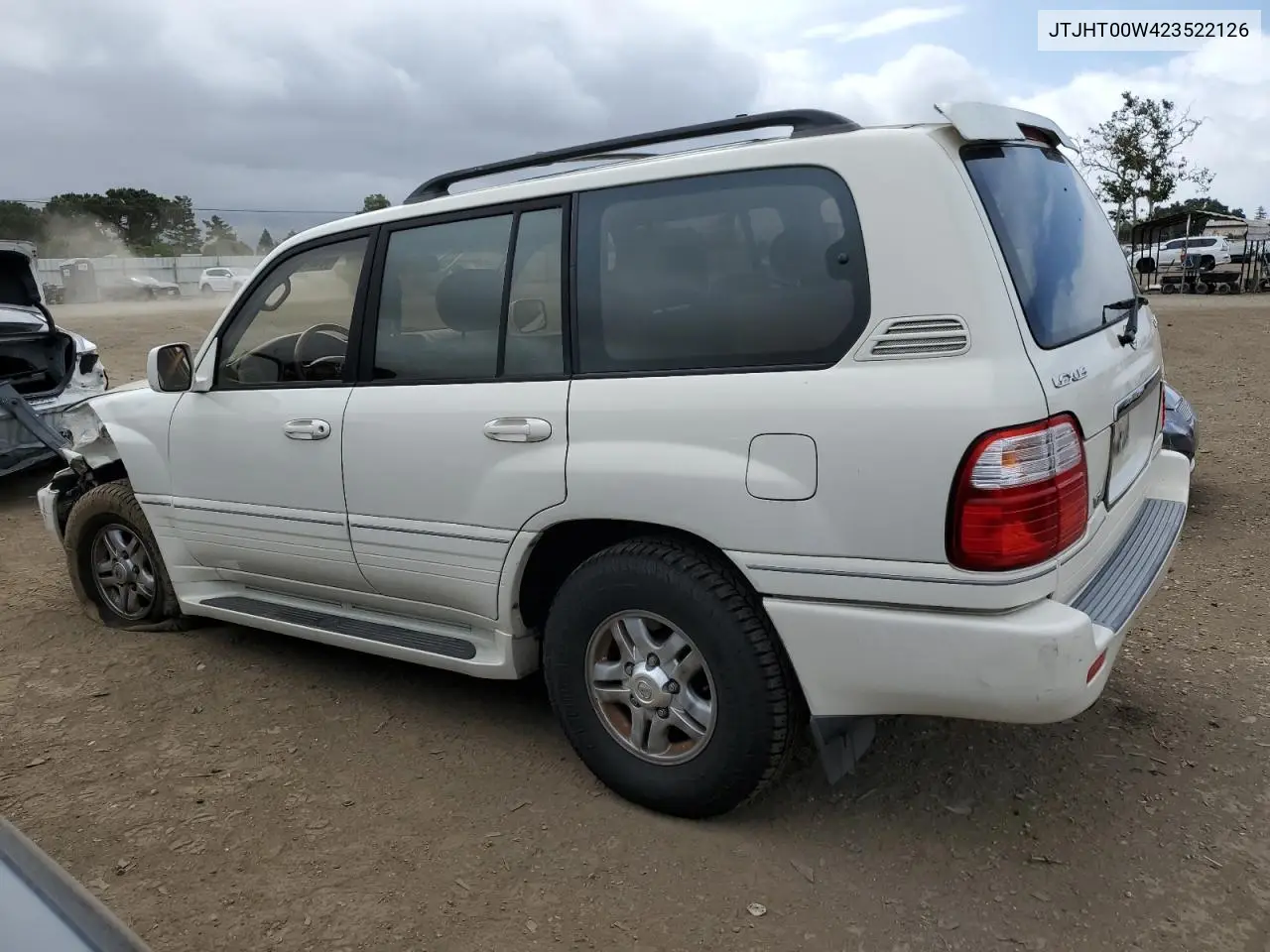 2002 Lexus Lx 470 VIN: JTJHT00W423522126 Lot: 56582855