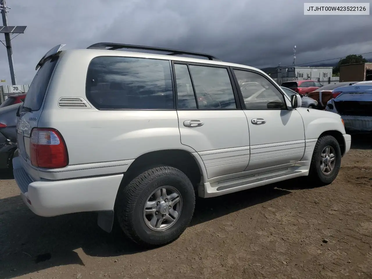 2002 Lexus Lx 470 VIN: JTJHT00W423522126 Lot: 56582855