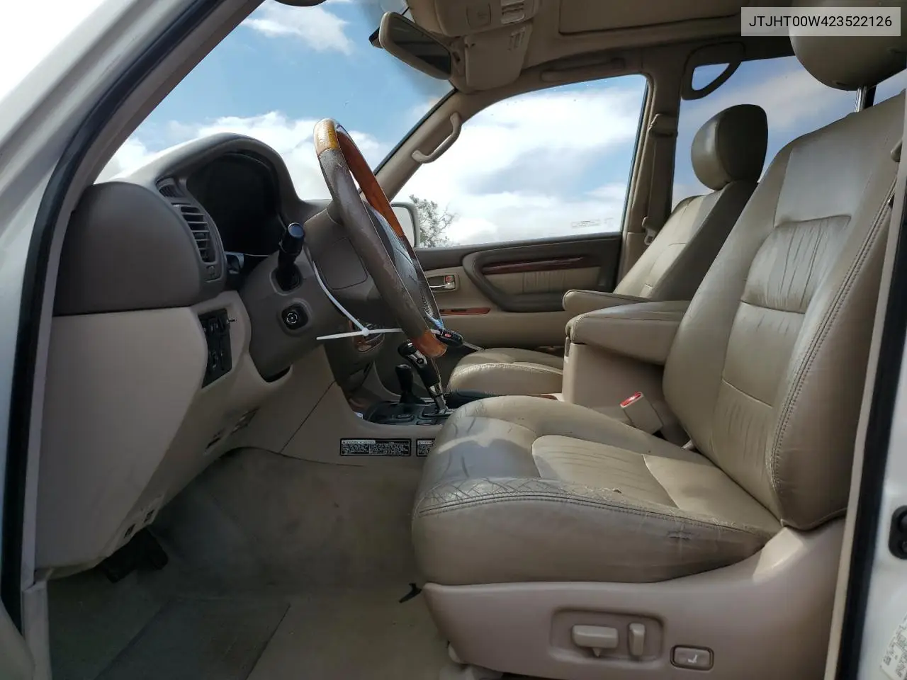 2002 Lexus Lx 470 VIN: JTJHT00W423522126 Lot: 56582855