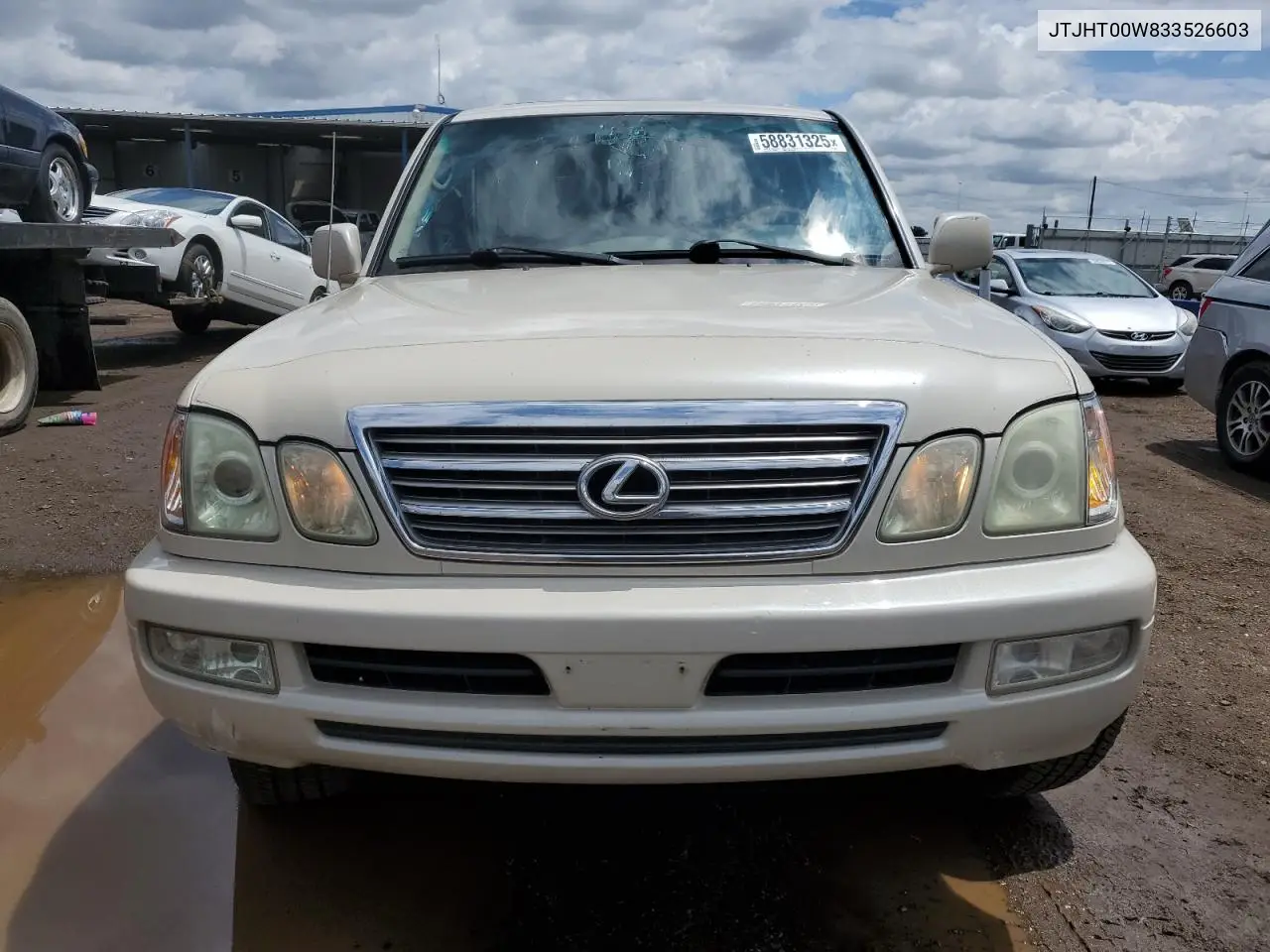 2003 Lexus Lx 470 VIN: JTJHT00W833526603 Lot: 58831325