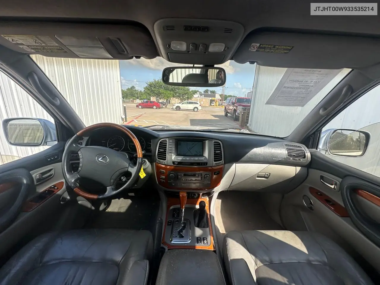 2003 Lexus Lx 470 VIN: JTJHT00W933535214 Lot: 62037495
