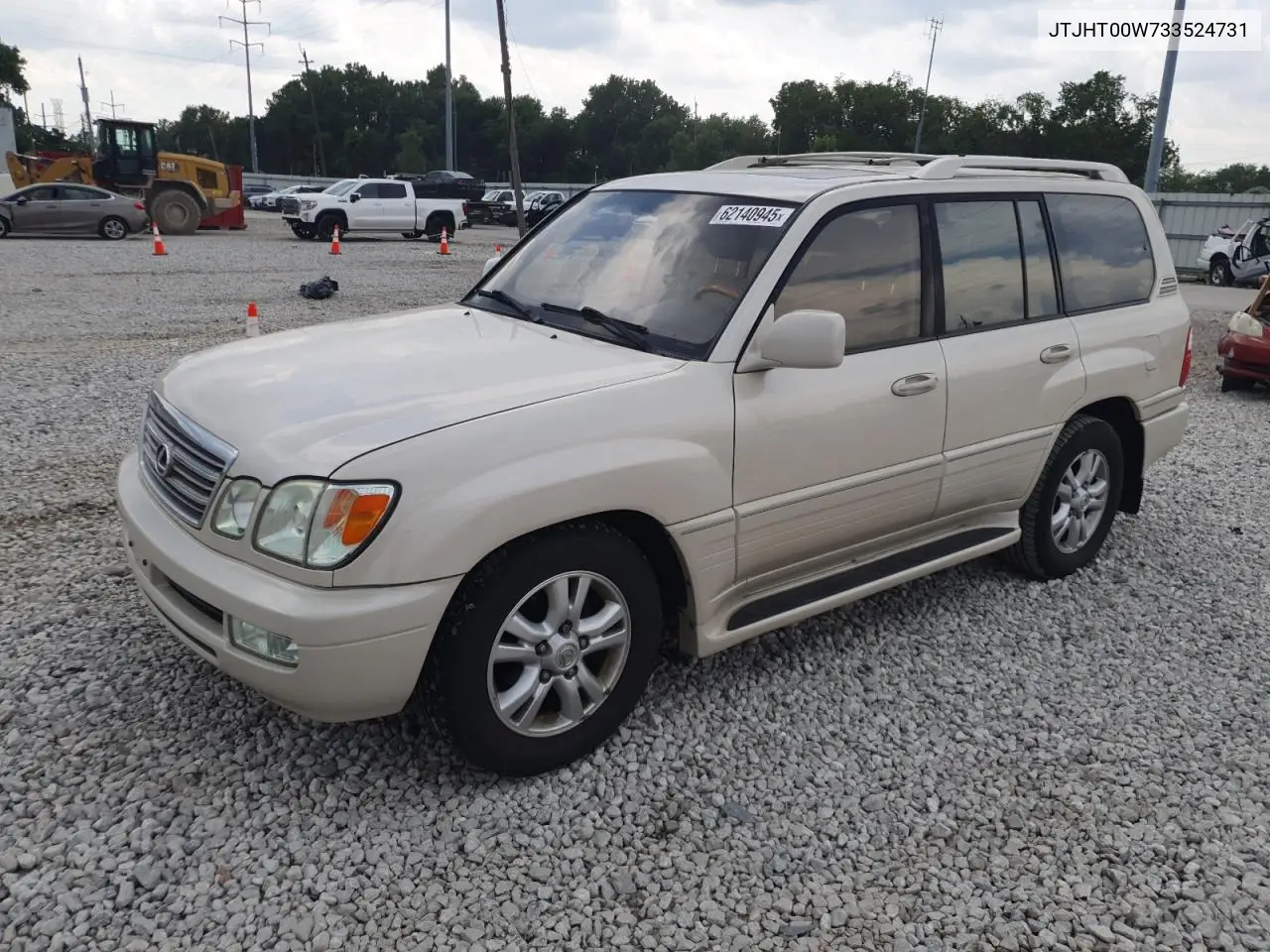 2003 Lexus Lx 470 VIN: JTJHT00W733524731 Lot: 62140945