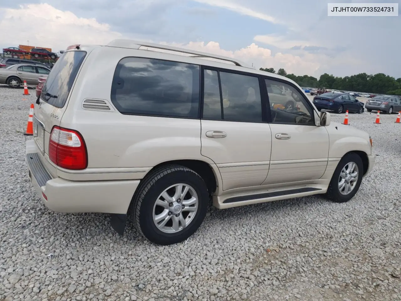 2003 Lexus Lx 470 VIN: JTJHT00W733524731 Lot: 62140945