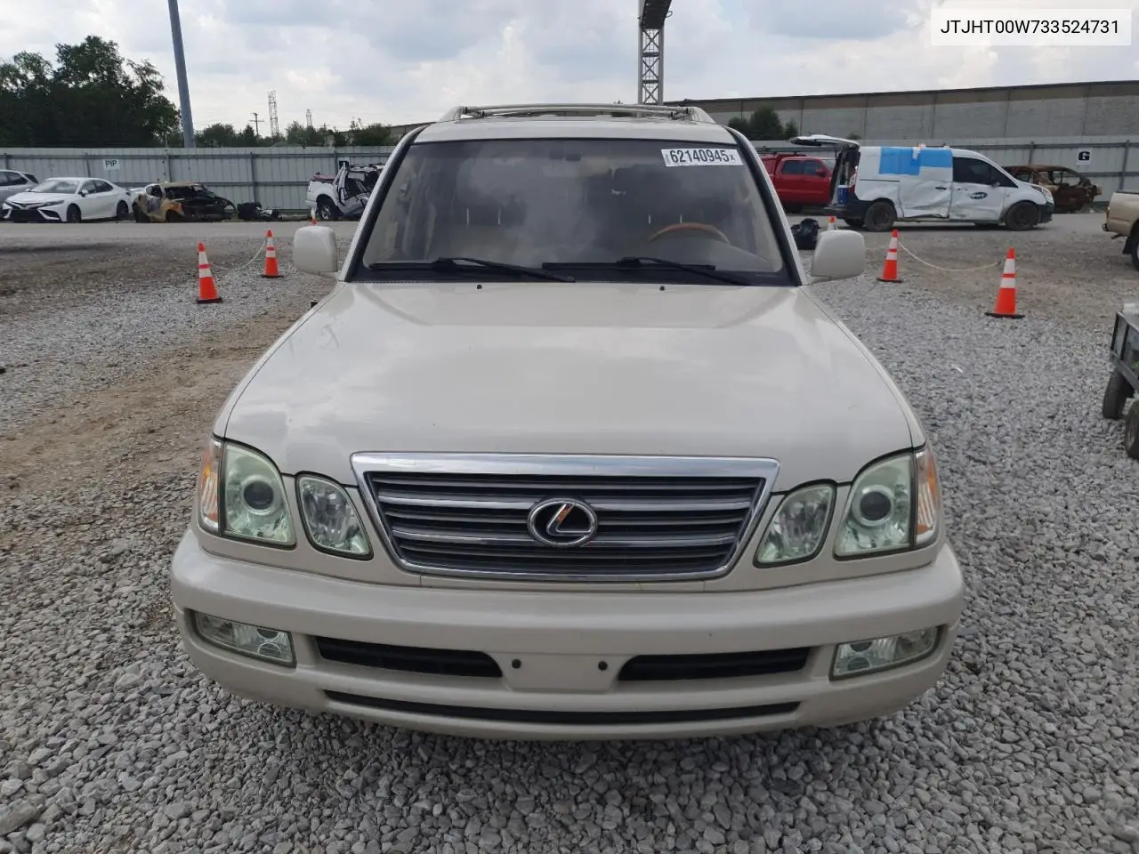 2003 Lexus Lx 470 VIN: JTJHT00W733524731 Lot: 62140945