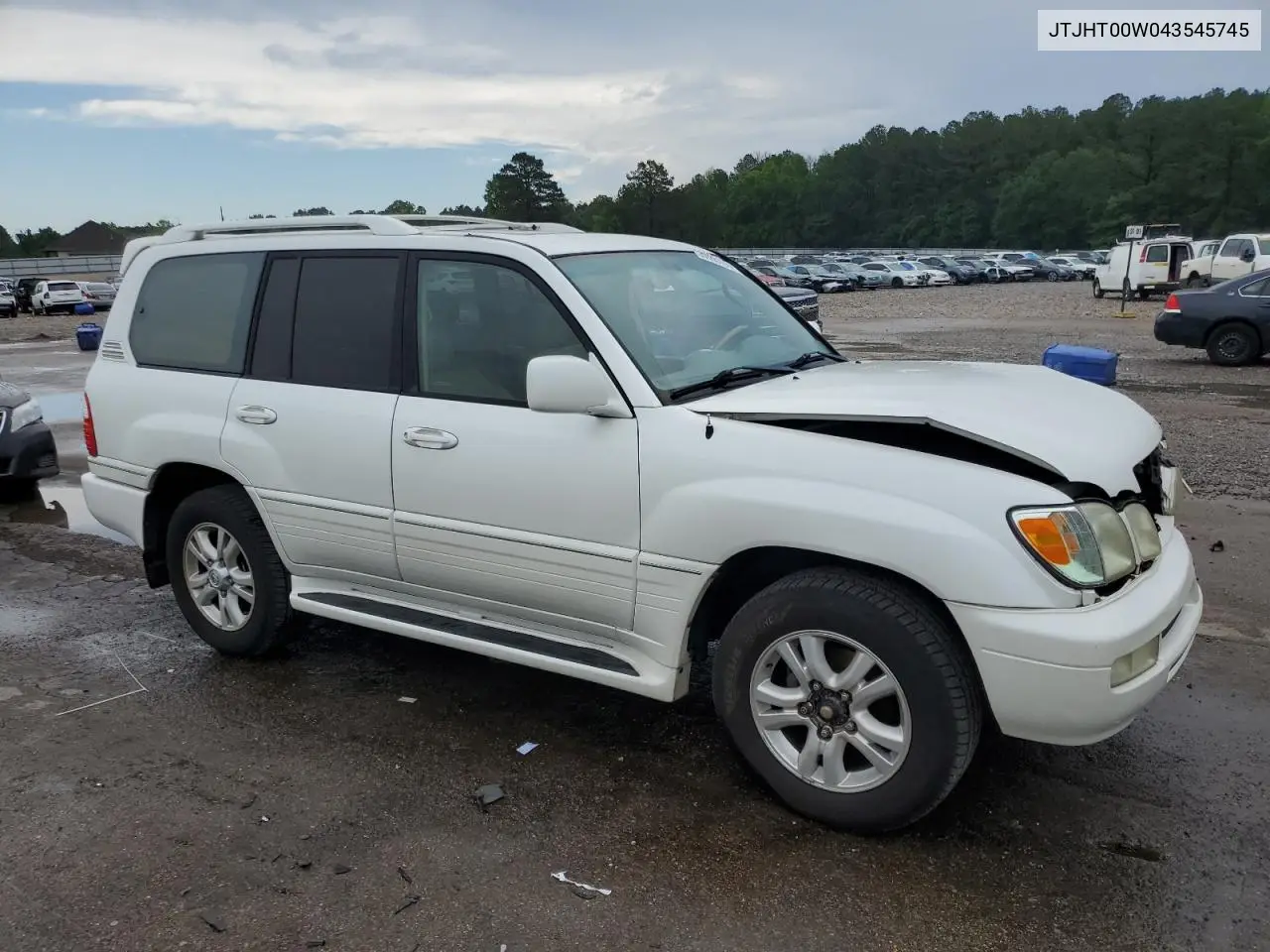 2004 Lexus Lx 470 VIN: JTJHT00W043545745 Lot: 55985135