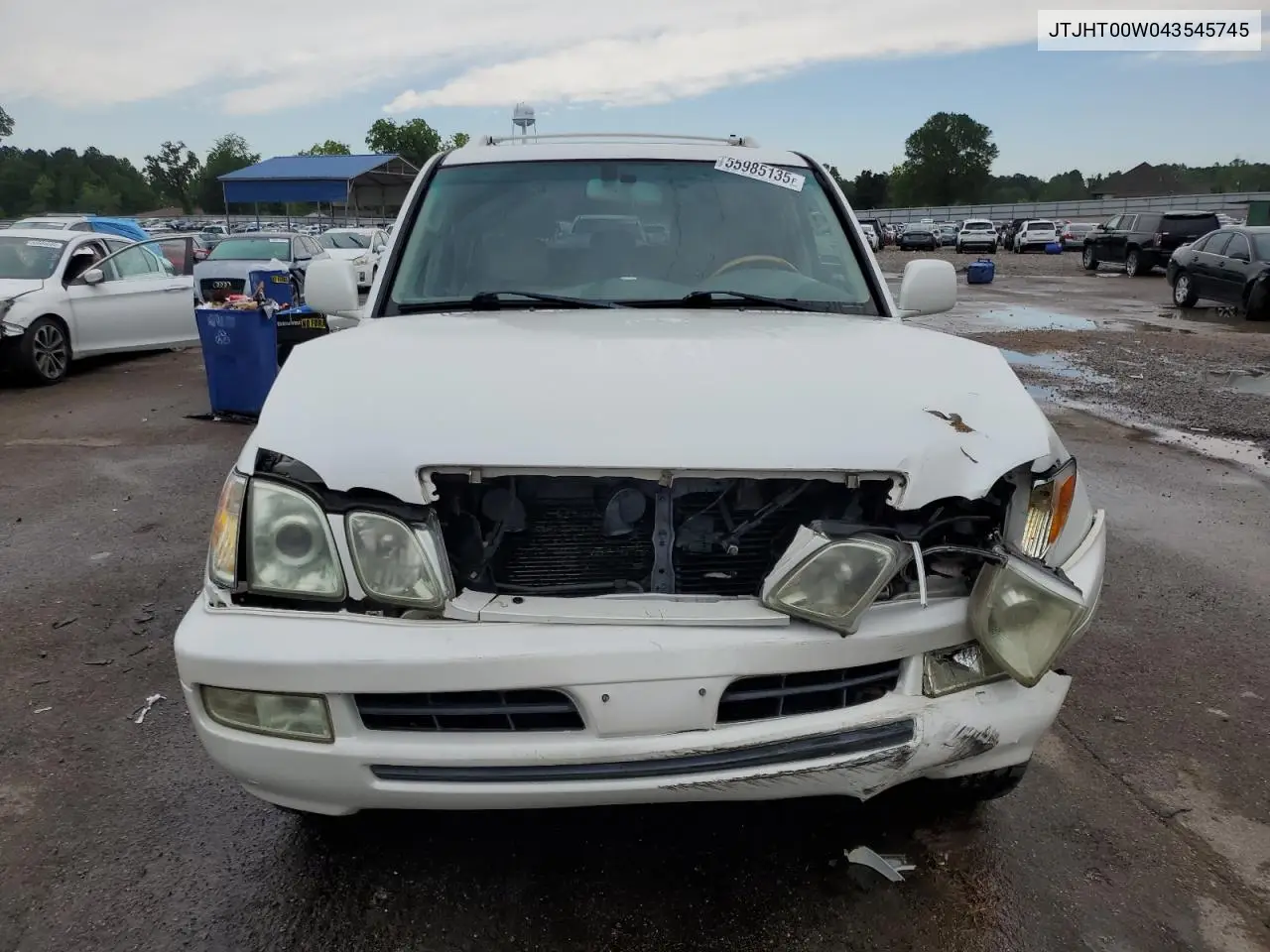 2004 Lexus Lx 470 VIN: JTJHT00W043545745 Lot: 55985135