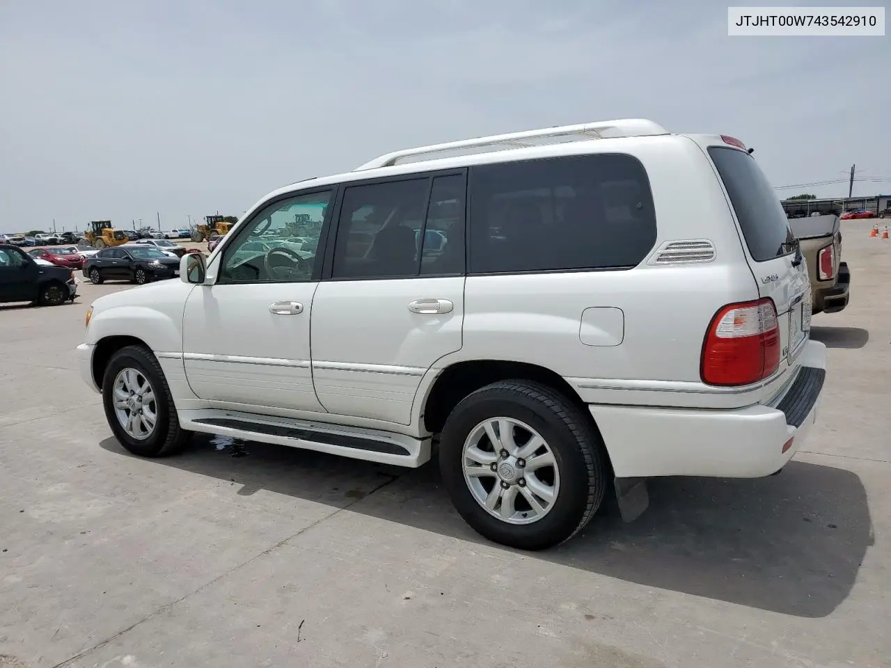 2004 Lexus Lx 470 VIN: JTJHT00W743542910 Lot: 57187445