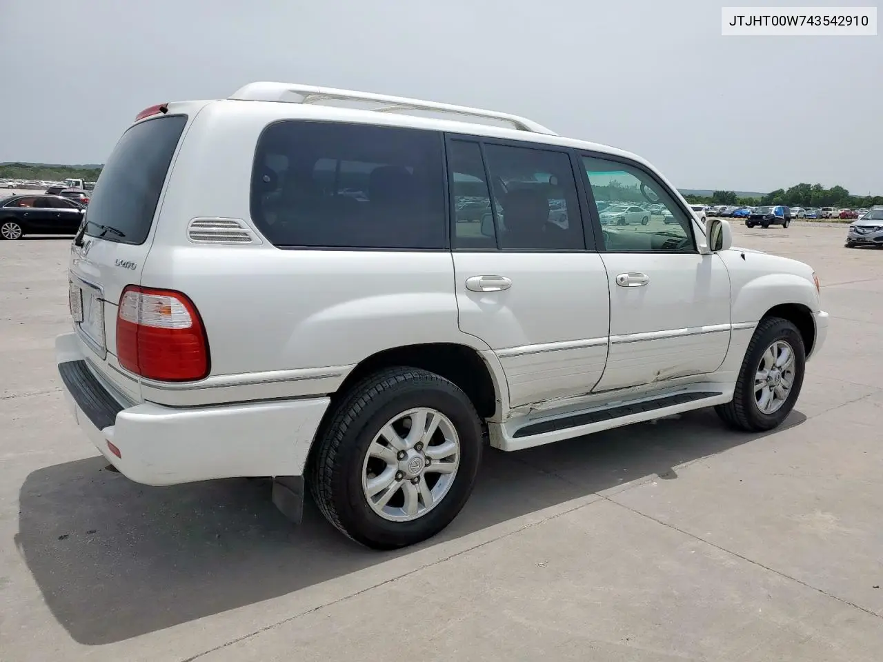2004 Lexus Lx 470 VIN: JTJHT00W743542910 Lot: 57187445